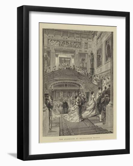 The Staircase at Buckingham Palace-null-Framed Giclee Print