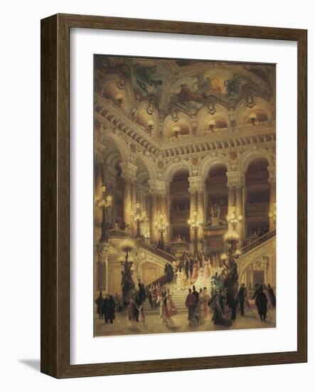 The Staircase at Paris Opera, 1877-Louis Bosworth Hurt-Framed Giclee Print