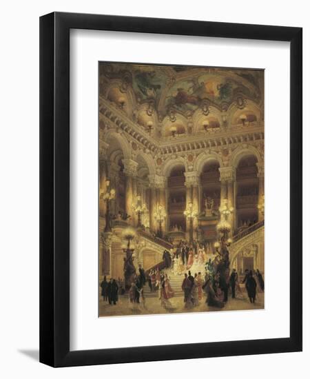 The Staircase at Paris Opera, 1877-Louis Bosworth Hurt-Framed Giclee Print