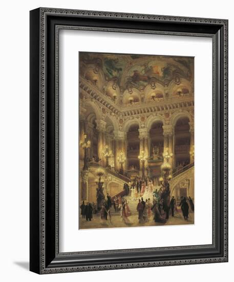 The Staircase at Paris Opera, 1877-Louis Bosworth Hurt-Framed Giclee Print