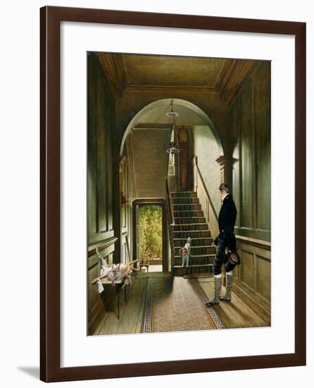 The Staircase of the London Residence of the Painter, 1828-Pieter Christoffel Wonder-Framed Giclee Print