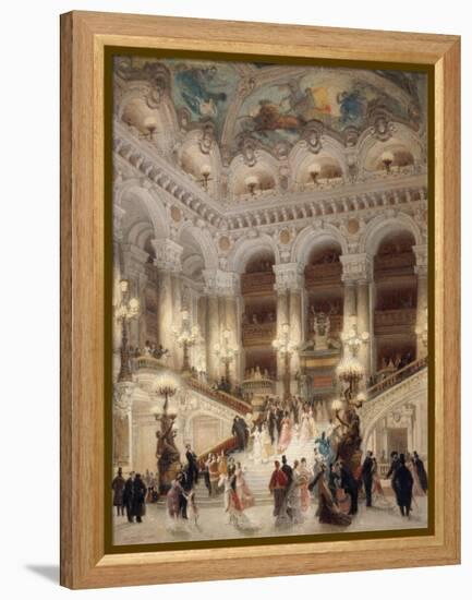 The Staircase of the New Opera of Paris-Louis Beroud-Framed Premier Image Canvas