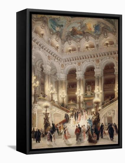 The Staircase of the New Opera of Paris-Louis Beroud-Framed Premier Image Canvas