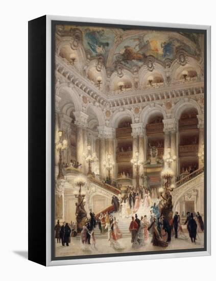 The Staircase of the New Opera of Paris-Louis Beroud-Framed Premier Image Canvas