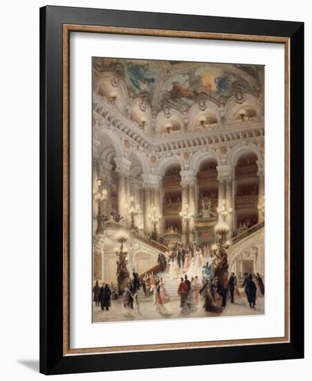 The Staircase of the New Opera of Paris-Louis Beroud-Framed Premium Giclee Print