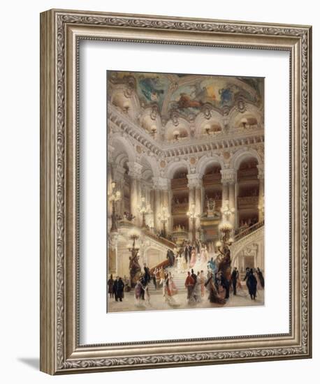 The Staircase of the New Opera of Paris-Louis Beroud-Framed Giclee Print