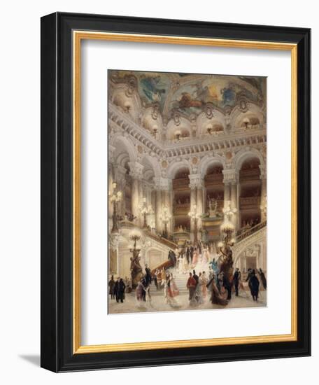 The Staircase of the New Opera of Paris-Louis Beroud-Framed Giclee Print