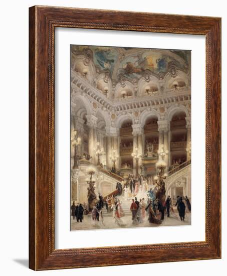 The Staircase of the New Opera of Paris-Louis Beroud-Framed Giclee Print