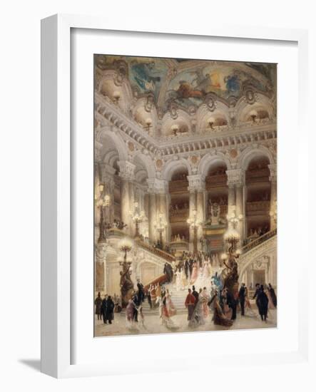 The Staircase of the New Opera of Paris-Louis Beroud-Framed Giclee Print