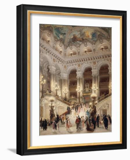 The Staircase of the New Opera of Paris-Louis Beroud-Framed Giclee Print