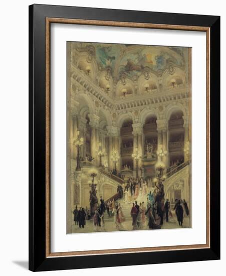 The Staircase of the Opera, 1877-Louis Beroud-Framed Giclee Print