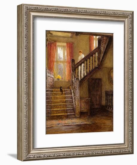 The Staircase, Whittington Court, Gloucestershire-Helen Allingham-Framed Giclee Print