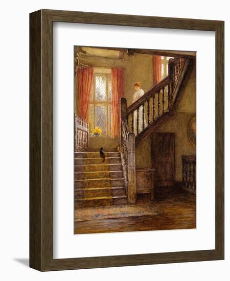 The Staircase, Whittington Court, Gloucestershire-Helen Allingham-Framed Giclee Print