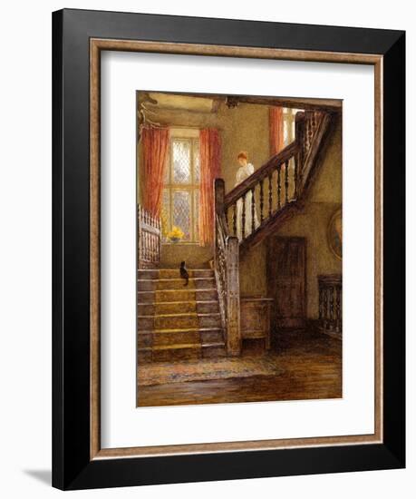 The Staircase, Whittington Court, Gloucestershire-Helen Allingham-Framed Giclee Print