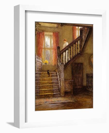 The Staircase, Whittington Court, Gloucestershire-Helen Allingham-Framed Giclee Print