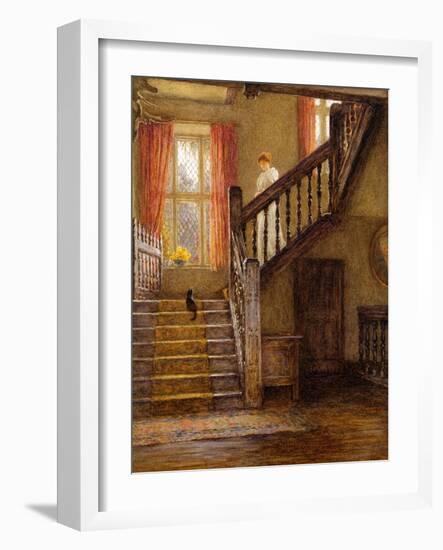 The Staircase, Whittington Court, Gloucestershire-Helen Allingham-Framed Giclee Print