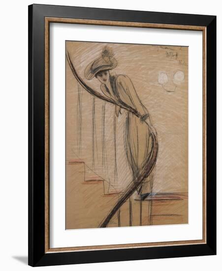 The Staircase-Paul Cesar Helleu-Framed Giclee Print