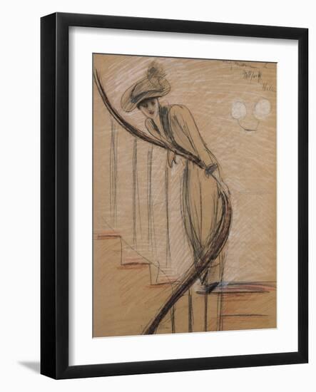 The Staircase-Paul Cesar Helleu-Framed Giclee Print