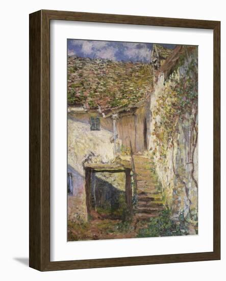 The Stairs, 1878-Claude Monet-Framed Premium Giclee Print