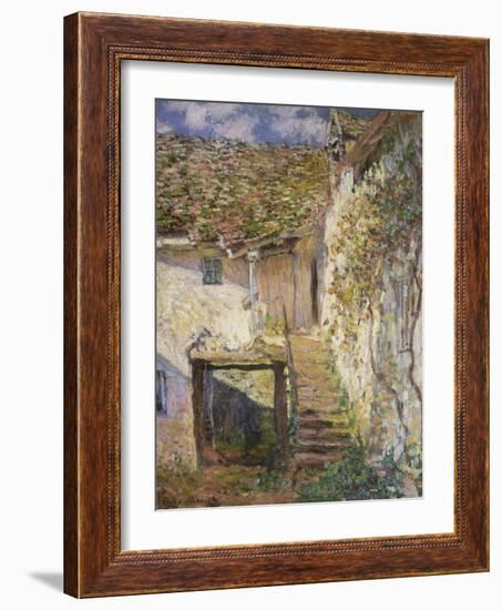 The Stairs, 1878-Claude Monet-Framed Premium Giclee Print