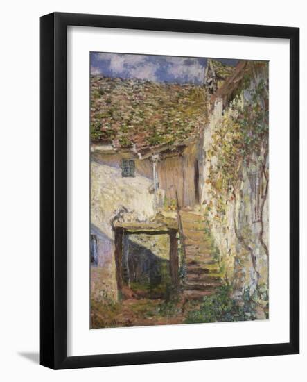 The Stairs, 1878-Claude Monet-Framed Premium Giclee Print