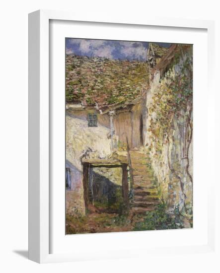 The Stairs, 1878-Claude Monet-Framed Premium Giclee Print