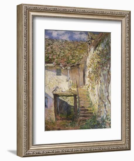 The Stairs, 1878-Claude Monet-Framed Giclee Print