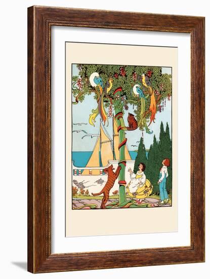 The Stand-Off in the Tree-Eugene Field-Framed Premium Giclee Print