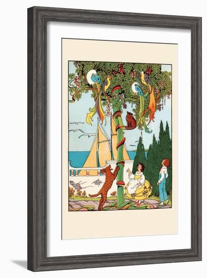 The Stand-Off in the Tree-Eugene Field-Framed Art Print