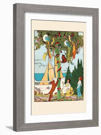 The Stand-Off in the Tree-Eugene Field-Framed Art Print