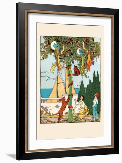 The Stand-Off in the Tree-Eugene Field-Framed Art Print