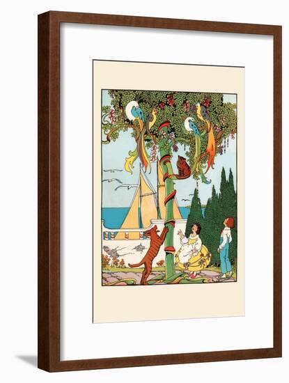 The Stand-Off in the Tree-Eugene Field-Framed Art Print