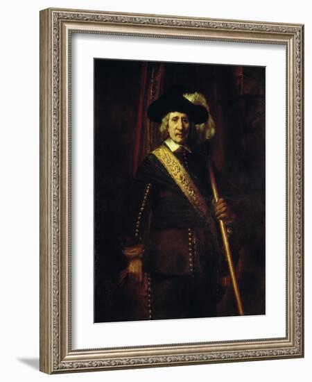 The Standard Bearer Floris Soop, 1654-Rembrandt van Rijn-Framed Giclee Print