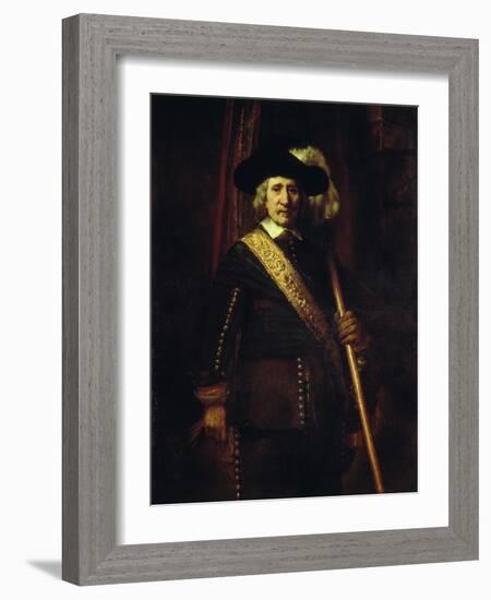 The Standard Bearer Floris Soop, 1654-Rembrandt van Rijn-Framed Giclee Print