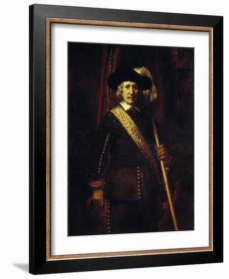 The Standard Bearer Floris Soop, 1654-Rembrandt van Rijn-Framed Giclee Print