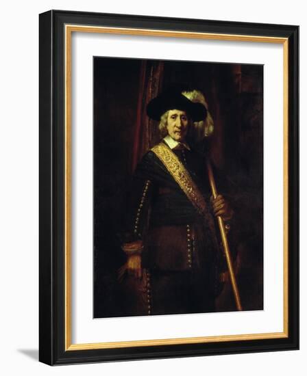 The Standard Bearer Floris Soop, 1654-Rembrandt van Rijn-Framed Giclee Print