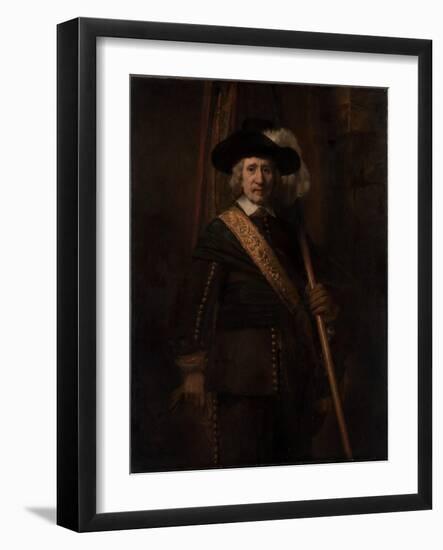 The Standard Bearer, Floris Soop, 1654-Rembrandt van Rijn-Framed Giclee Print