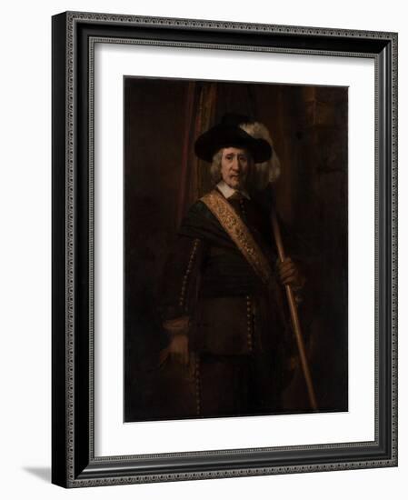 The Standard Bearer, Floris Soop, 1654-Rembrandt van Rijn-Framed Giclee Print