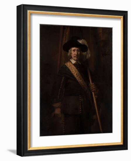 The Standard Bearer, Floris Soop, 1654-Rembrandt van Rijn-Framed Giclee Print