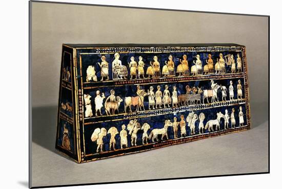 The Standard of Ur, Southern Iraq, 2600-2400 BCE-null-Mounted Giclee Print