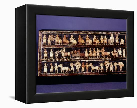 The Standard of Ur, Sumerian, Southern Iraq, c. 2500 BC-null-Framed Premier Image Canvas