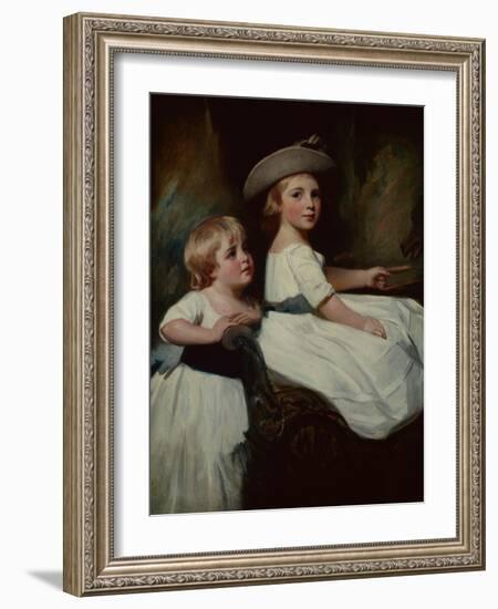 The Stanhope Children-George Romney-Framed Giclee Print