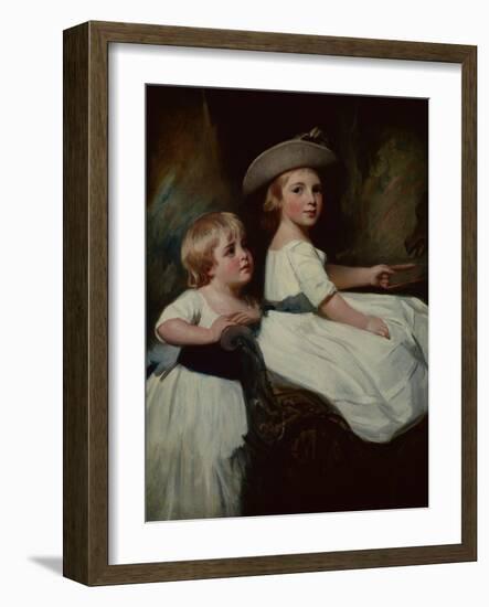 The Stanhope Children-George Romney-Framed Giclee Print