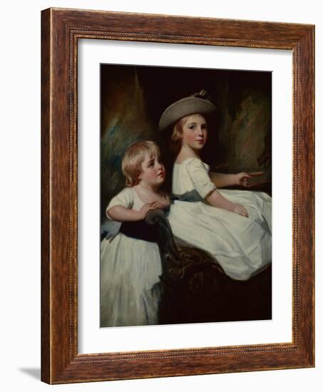 The Stanhope Children-George Romney-Framed Giclee Print