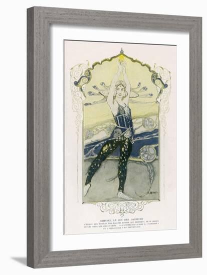 The "Star of Stars" of les Ballets Russes-Manuel Orazi-Framed Art Print