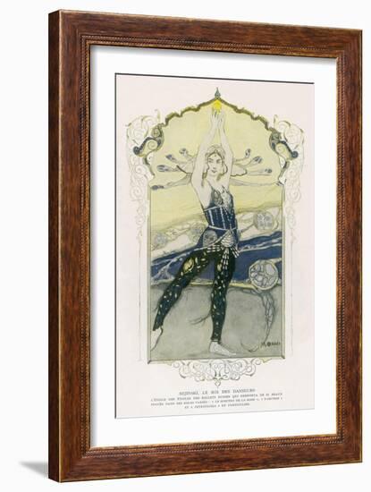 The "Star of Stars" of les Ballets Russes-Manuel Orazi-Framed Art Print