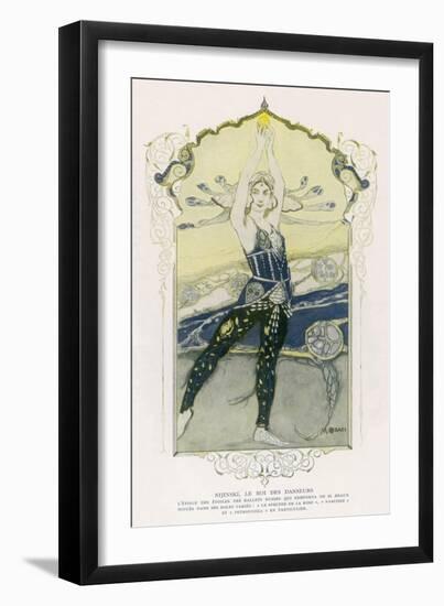 The "Star of Stars" of les Ballets Russes-Manuel Orazi-Framed Art Print