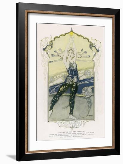 The "Star of Stars" of les Ballets Russes-Manuel Orazi-Framed Art Print