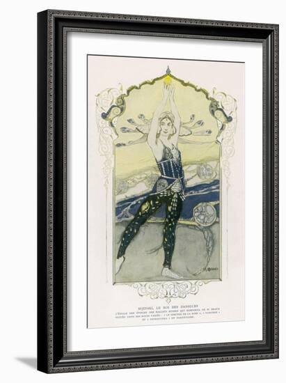 The "Star of Stars" of les Ballets Russes-Manuel Orazi-Framed Art Print