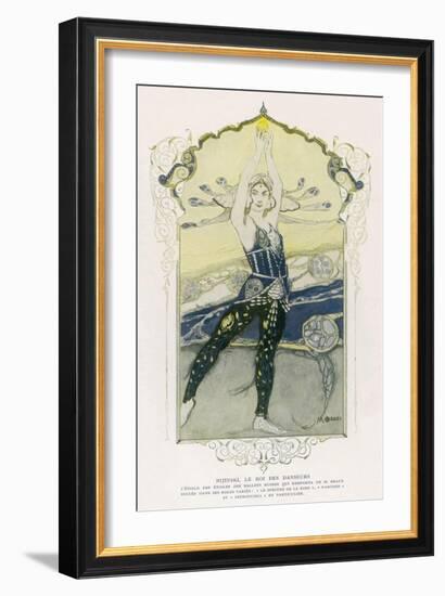 The "Star of Stars" of les Ballets Russes-Manuel Orazi-Framed Art Print